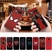 Мягкий чехол с логотипом WEBBEDEPP Mavel Spiderman для samsung Galaxy S10 S10e S9 S8 Plus S7 S6 Edge S9 Plus и J6 Note 10 Plus 9 8