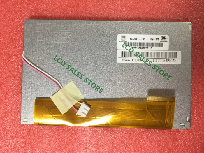 

G070Y1-T01 7 INCH FOR CAR NAVIGATION SYSTEMS 800*480 SCREEN DISPLAY CCFL TFT