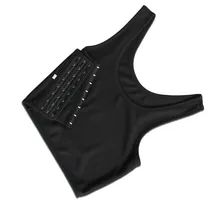 Грудь связывающее нижнее белье безрукавки бинты Транс дышащий боковой крюк бюстье бюстгальтер