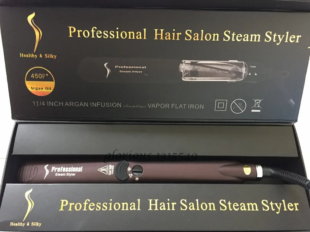 Profesional Hair Salon Styler Vapor Húmedo/Seco Plancha de Pelo de Corea  Del Plato 1 1/4 Infusión de Argán Vapor Plancha Hasta 235C|straightening  iron brands|straightener flat ironstraighten hair flat iron - AliExpress
