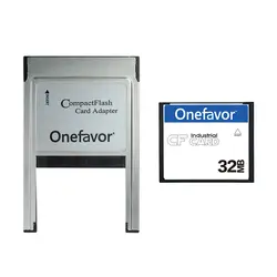 Onefavor 32 Мб Compact Flash Card + PCMCIA адаптер для промышленных машина оптовая продажа продвижение картао де Memoria Бесплатная доставка