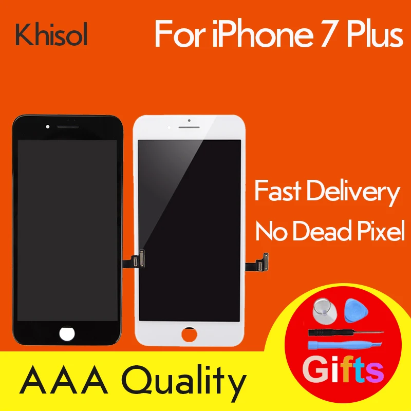 

Black White AAA Grade LCD For iPhone 7 Plus LCD Display Digitizer Touch Screen Assembly For iphone 7 LCD With Tools Fast ship