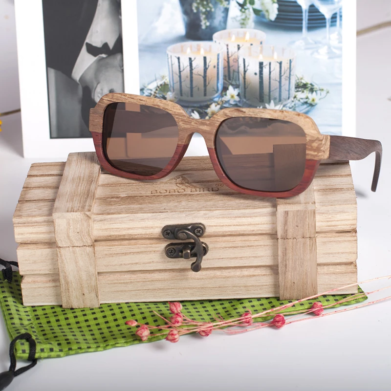 wooden sunglasses bobo bird luxury brand gift sunglasses  for men and women  (15)