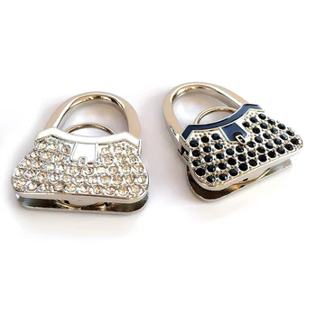

2pcs Full Diamond handbag fold Purse Hook