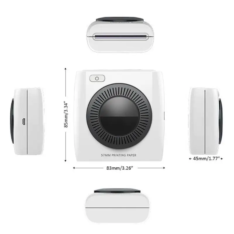 Портативный термальный Bluetooth 4,0 принтер мини беспроводной POS Термальный фото принтер для Мобильные телефоны Android IOS подключение телефона