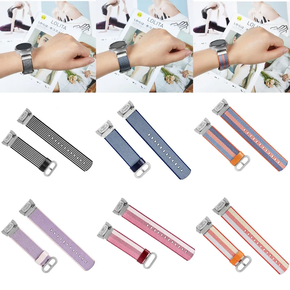 

Woven Nylon Sport Watch Band Strap Wristband For Samsung Gear S2 SM-R720/R730 Replacement Breathable Quick Release Wrist Watch