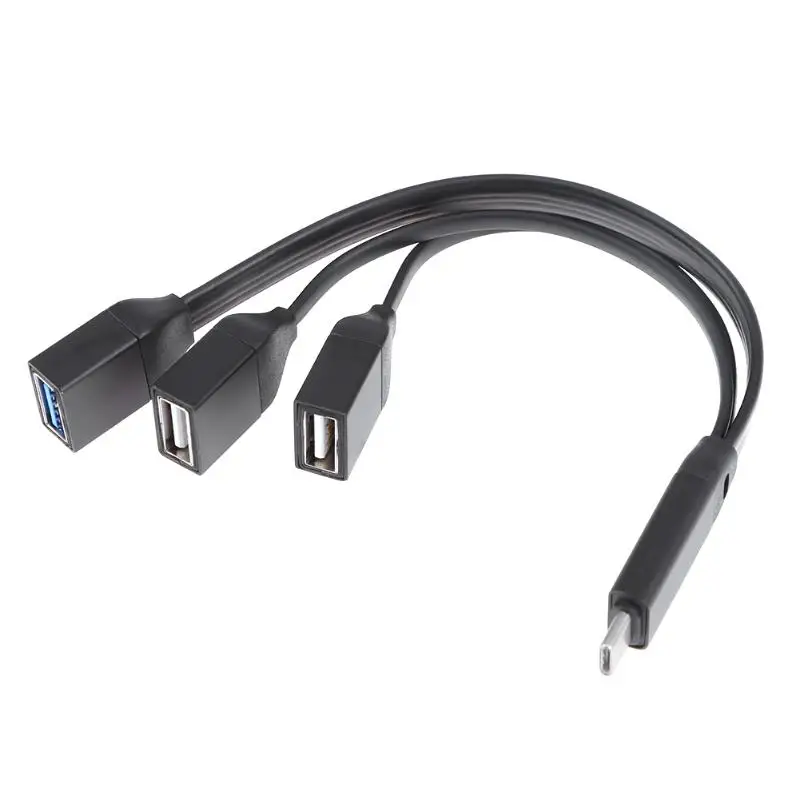 

USB 3.1 Type-C to USB 3.0 HUB Adapter OTG Splitter Type-C Male to USB Female Cable Cord Charging Adapter for MacBook Pro