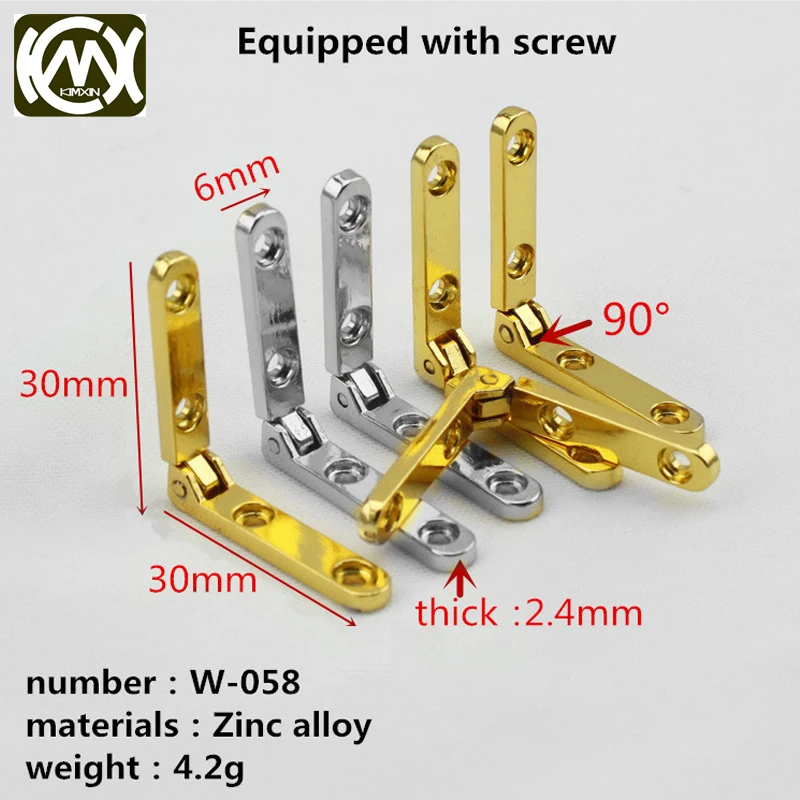 KIMXIN High end wooden box accessories Jewelry box hinge Zinc alloy