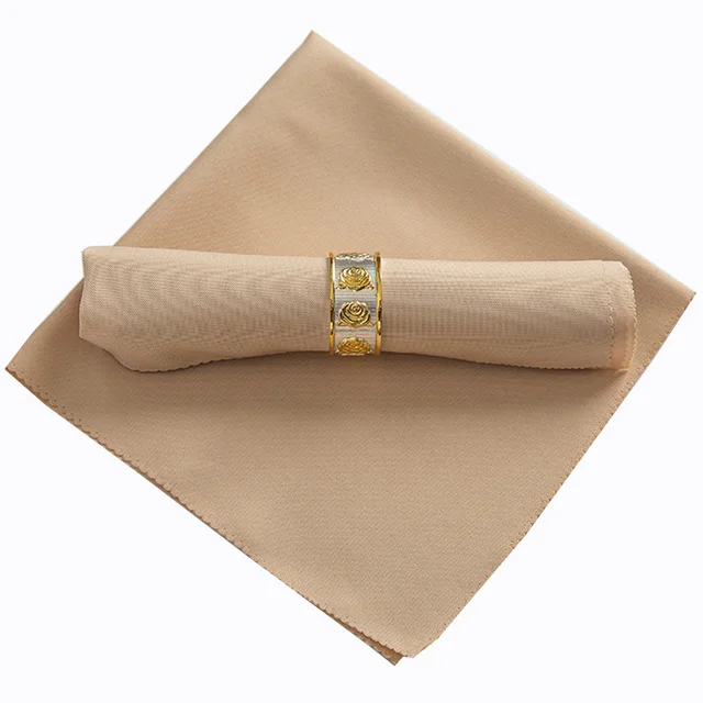 10pcs/lot brown napkin wedding decor cloth napkin dish table napkin for