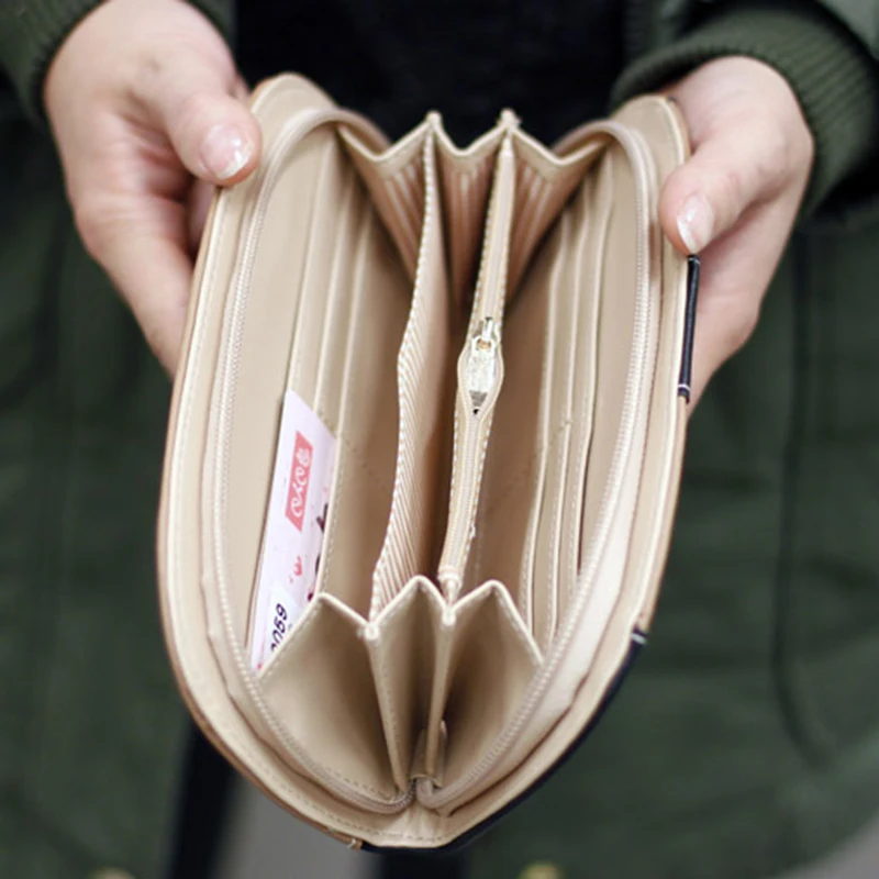 Cena LY. SHARK kreskówka pies kobiety torebka projektant portfele znane marki kobiet portfel długi klip na pieniądze cena dolara zamek kieszenie na monety