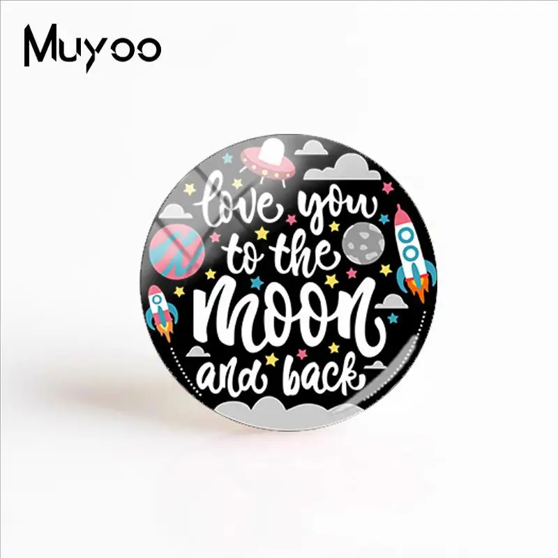 Новинка 2018 художественные Кабошоны с надписью I love You To The Moon And Back ручная работа