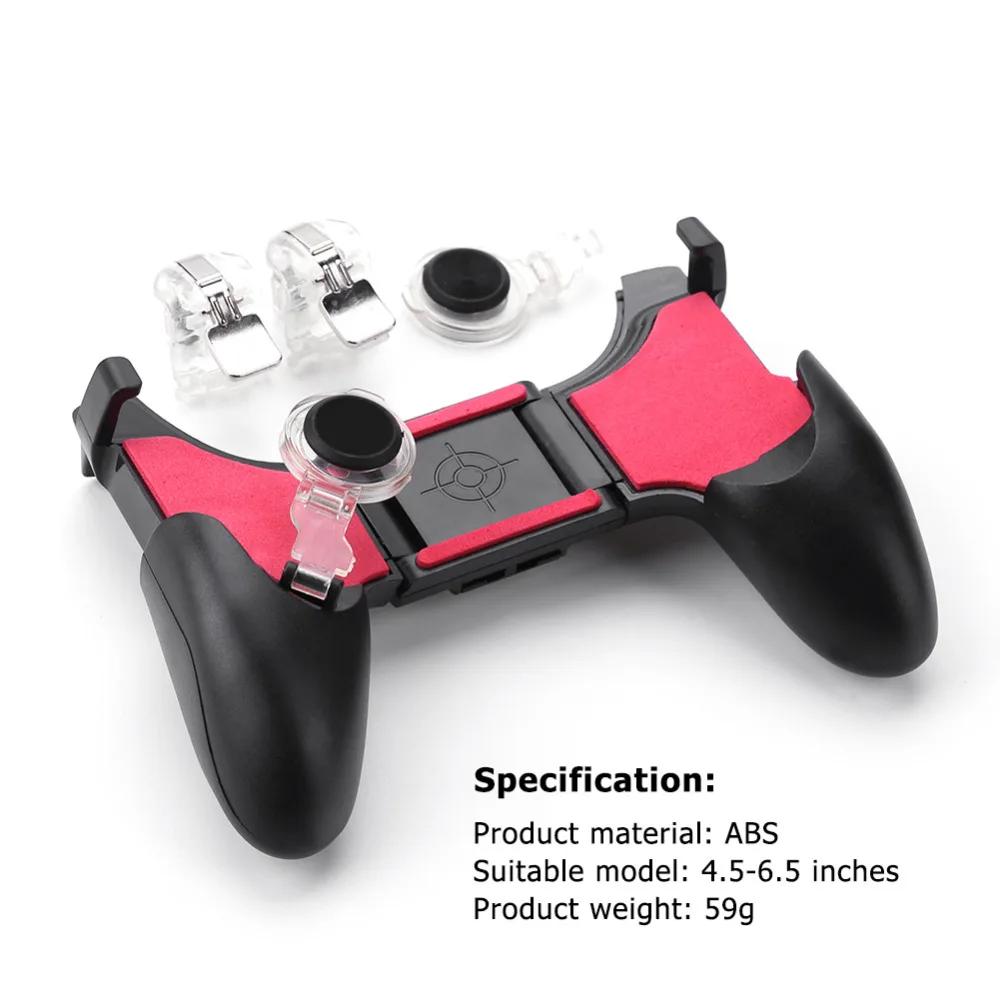 

5 in 1 PUBG Moible Controller Gamepad Free Fire L1 R1 Triggers PUGB Mobile Game Pad Grip L1R1 Joystick for iPhone Android Phone