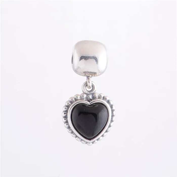 

New 925 Sterling Silver Dangle Lock Clip Beads Love Heart Charm Women Jewelry Fits European Pandora Charm Bracelet DIY Making