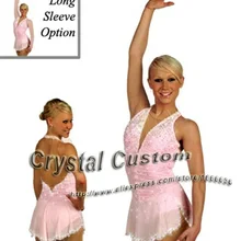 Платье для катания на коньках из спандекса; изящное Новое Брендовое платье для соревнования в фигурном катании; DR2624