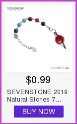 SEVENSTONE рейки 8 мм натуральный камень браслет женские ювелирные изделия Круглый Нержавеющая сталь ожерелье с подвеской в виде цветка браслеты для женщин
