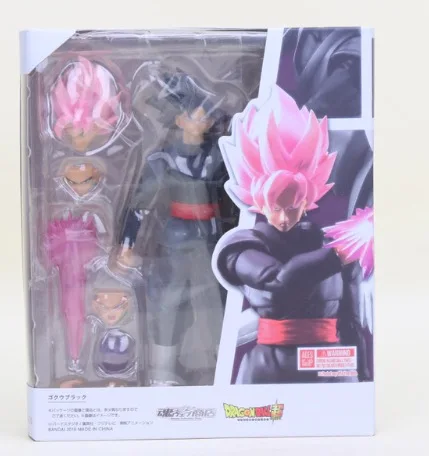 HKXZM аниме 16 см SHF Dragon Ball Супер Саян Роза Гоку черный Zamasu ПВХ фигурка Коллекционная модель игрушки - Цвет: have retail box