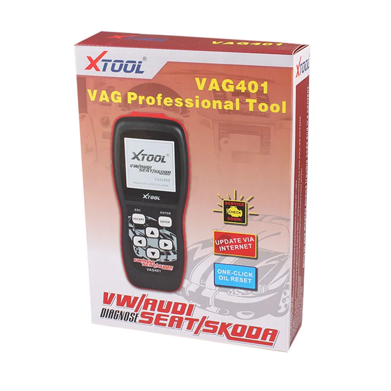 XTOOL V401 для AUD VW/SEAT/SKODA сканер Automotivo OBD2 ABS подушки безопасности иммобилайзер код