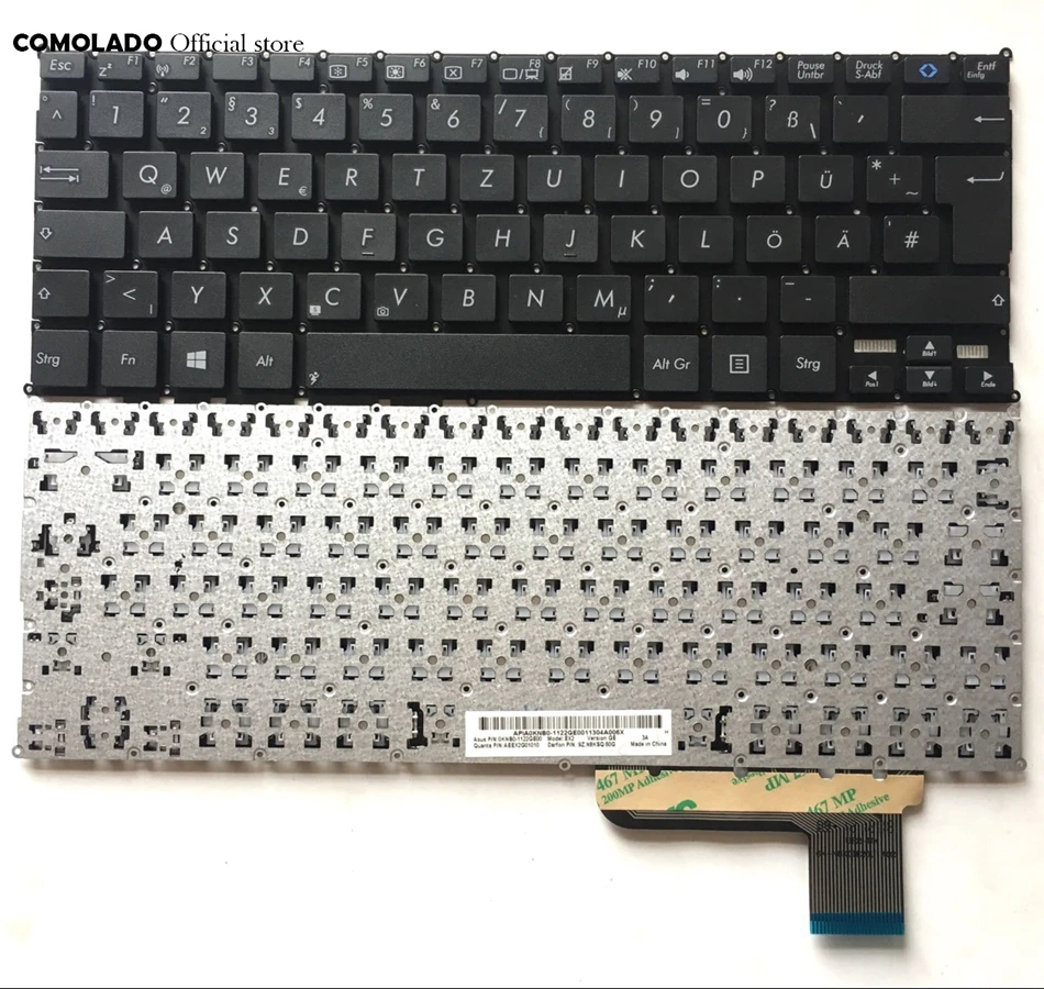 GR Germany Keyboard FOR ASUS X200 X201 X201E x202e Q200 Q200E black keyboard GR Layout
