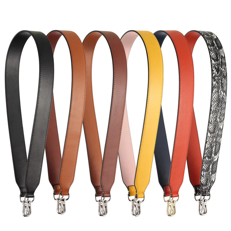 

95CM Genuine Leather Serpentine Shoulder Messenger Bag Strap for Purses Handbags Accessories