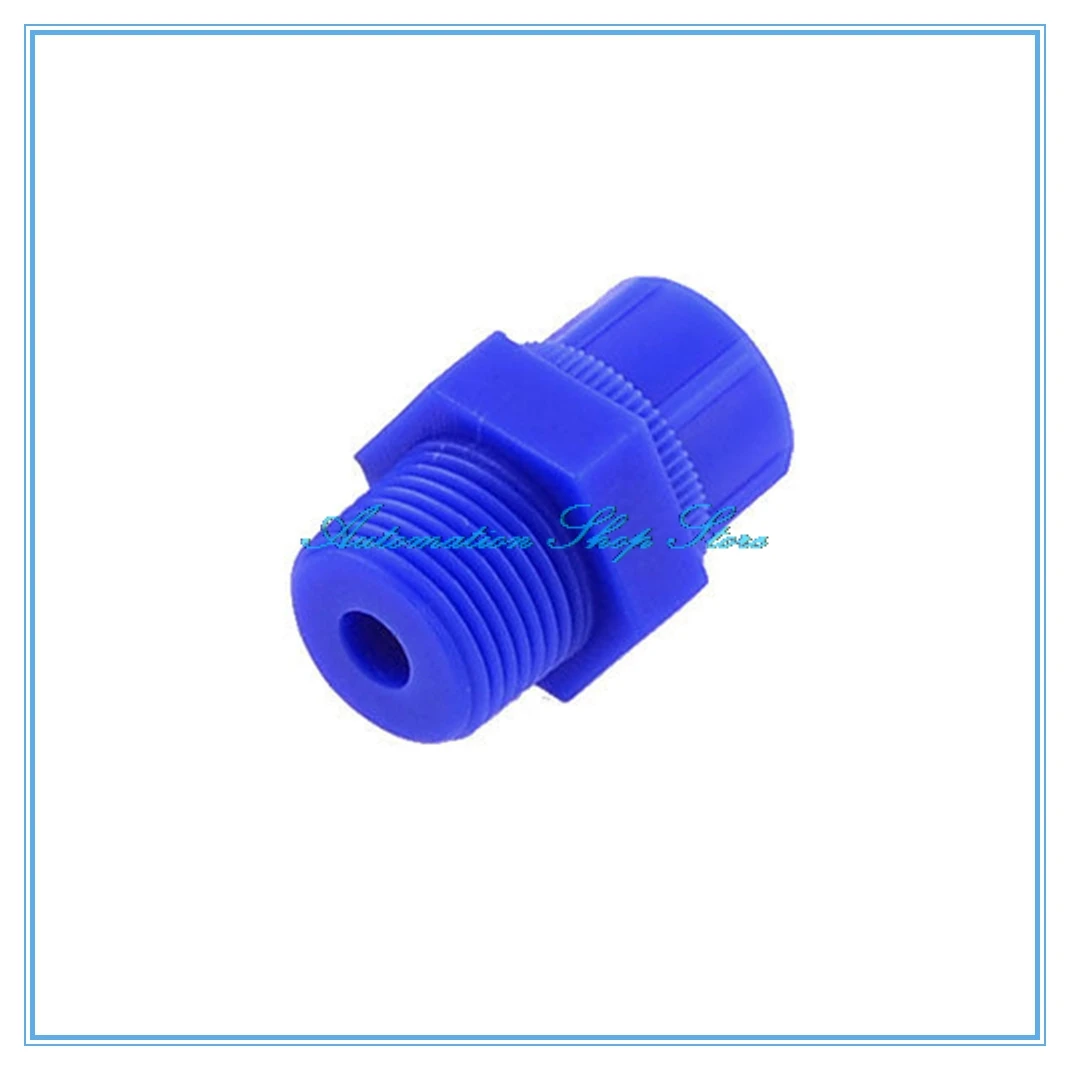 Plastic Connect Splitter Push to Tube Fittings 10mm or 25/64OD x 3/8 G Male Thread Push Lock Blue Plastic Connect Splitter Push to Tube Fittings 10mm or 25/64OD x 3/8 G Male Thread Push Lock Blue