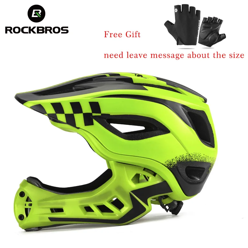 

ROCKBROS Child Bike Helmets Full Face Balance Bike For Children Helmet Motorcycle Cycling Motocross Downhill MTV Safety Helmet