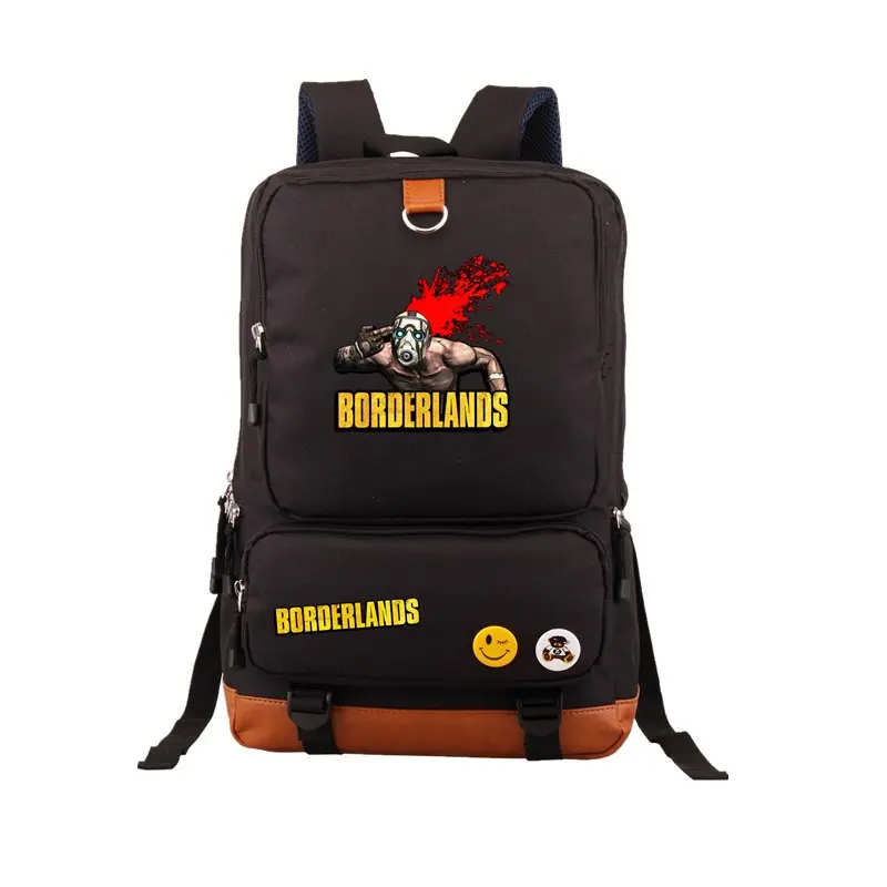 Горячая игра borderland рюкзак черный школьные сумки Bookbag Косплей геймер Дети Подростки плечо ноутбук дорожные сумки подарок - Цвет: 043005