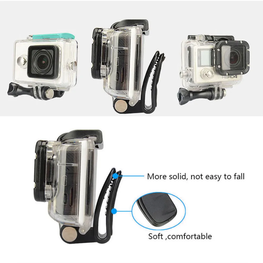 Eken CAM Мини Hat клип крепление для SJCAM eken H8R GoPro Hero 6 5 4 Session SJ4000 SJ5000 M10 M20 Yi 4K Go Pro Аксессуары