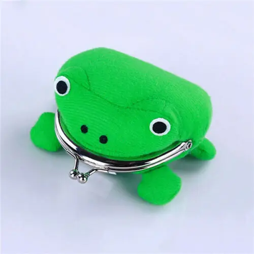 Форма лягушки Косплей зеленый кошелек в виде животного кошелек мягкий пушистые, плюшевые кошелек подарок