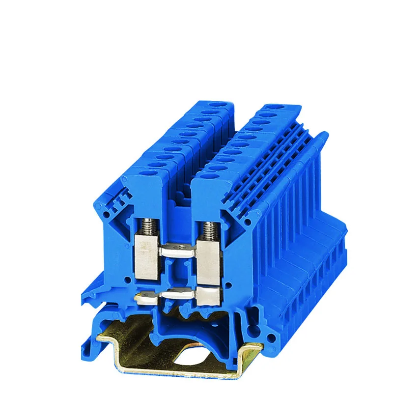 CE 5 цветов, 50 шт в наборе провода клеммные колодки UK-2.5B Универсальный соответствующий стандарту DIN rail пластина проводка кабеля ряд соединения меди DIN рейка крепление UK2.5B