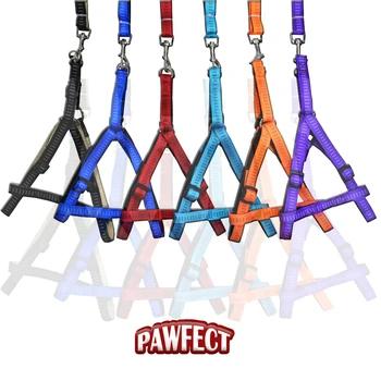 

Wholesale Reflective Colorful Polyeste Dog Harness Pet Walking Harness Lesh for Dog Small Larger Pet Accessories Random Color