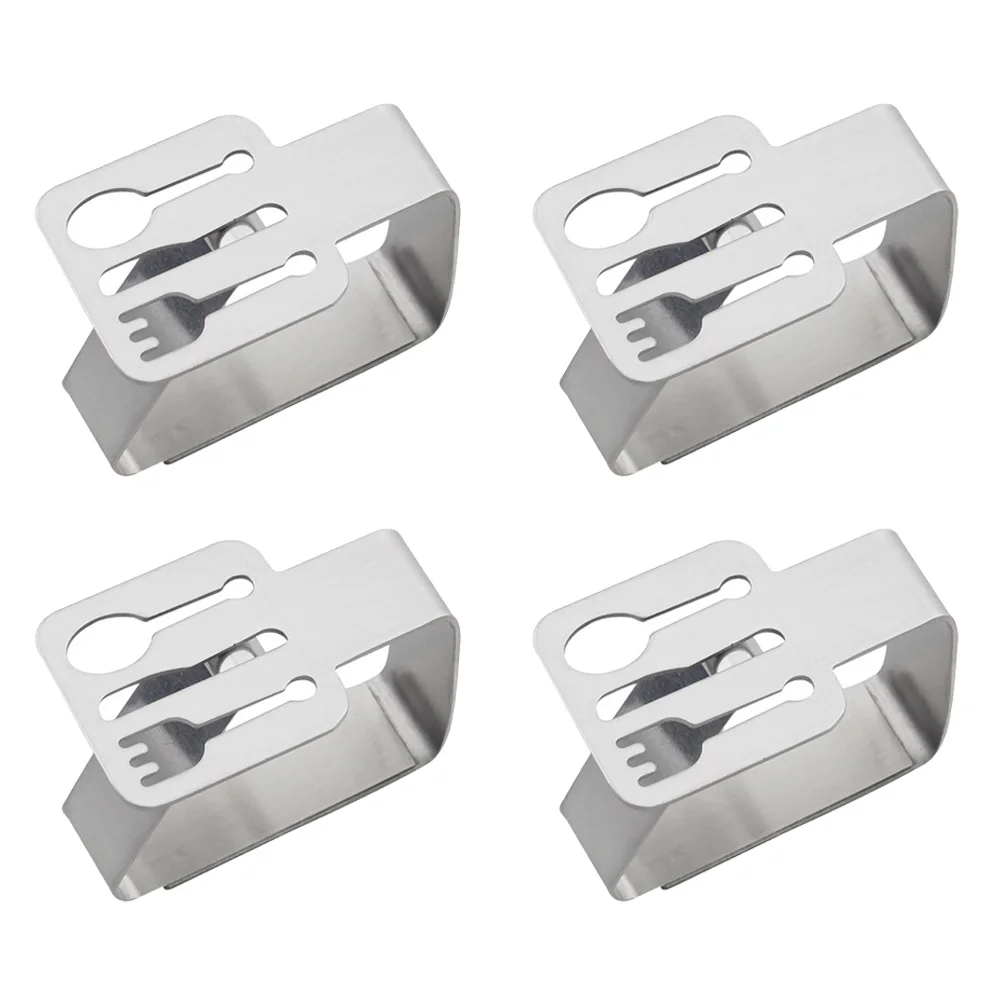 

Holder Tablecloth Clips Cover Clamps Picnic Tools Party Wedding Adjustable Supplies Pegs 4/12Pcs Stainless Steel