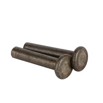 

M4 M5 Iron GB109 flat head iron rivet nails solid flat head rivets carbon steel