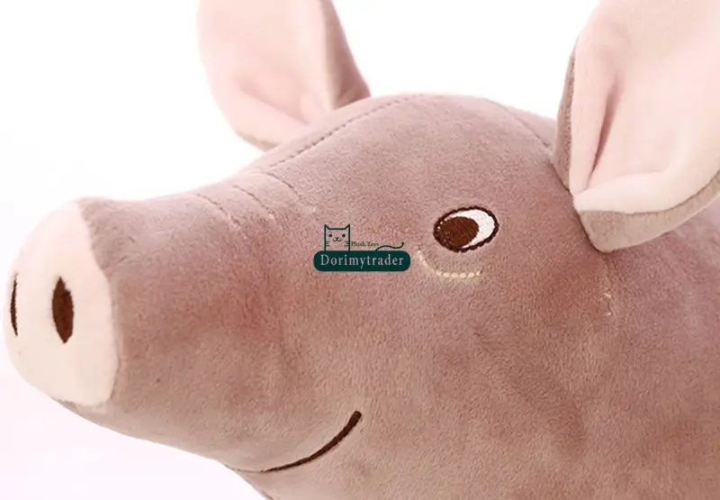 Dorimytrader New Cute 70cm Big Emulational Animal Pig Plush Toy 28inches Stuffed Soft Cartoon Pigs Doll Pillow Baby Present DY61601 (3)