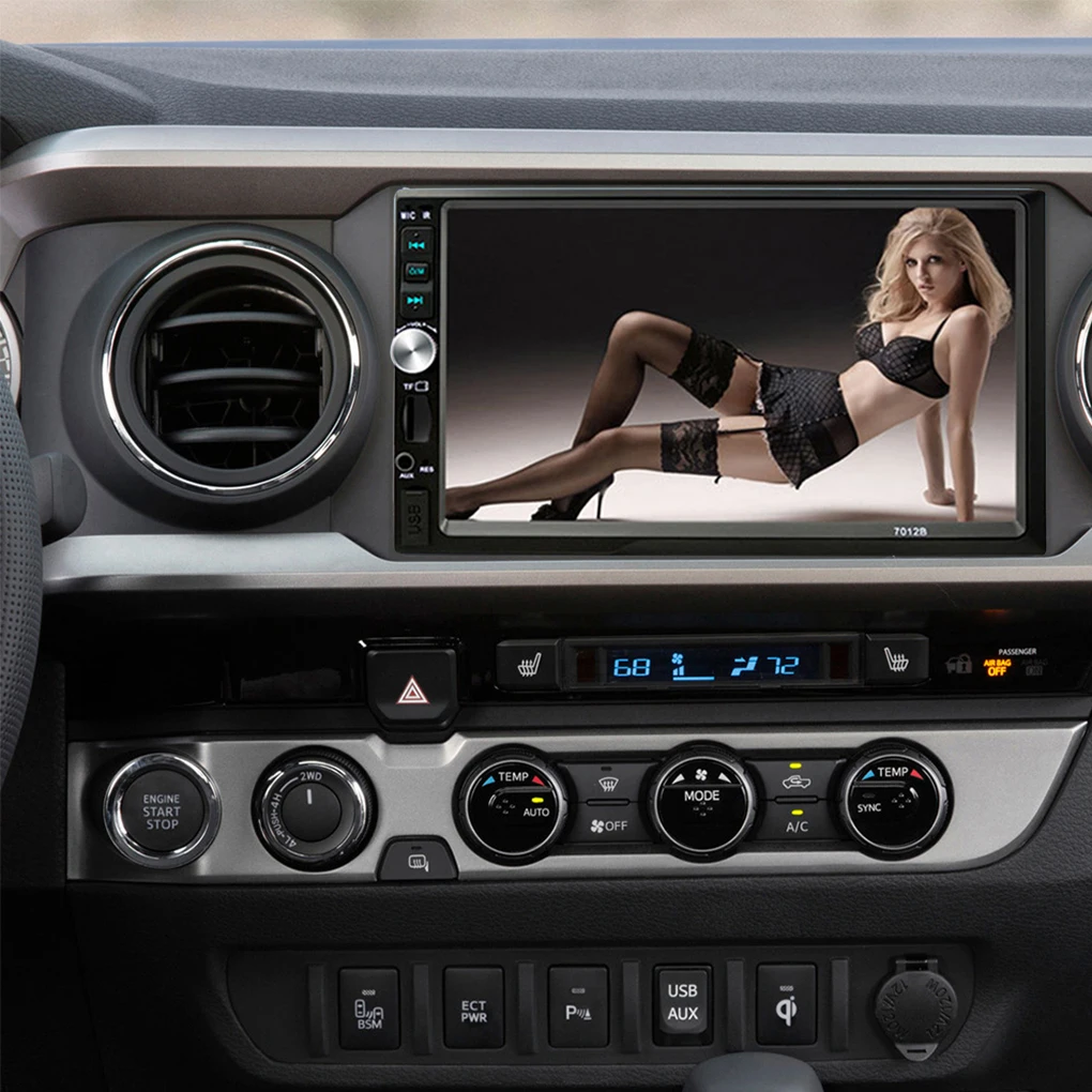 

7 Inch Touch Screen 2 Din Car Audio Stereo Bluetooth MP5 Player Support Rear View Camera AUX FM USB