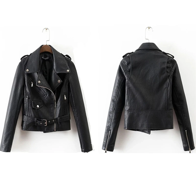 

Terminator 2: Judgment Day Terminator Jackets Cosplay Women's self-cultivation versatile short leather Cool lapel girl's jacket