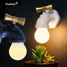 Tanbaby перезаряжаеый ночник с разъемом USB Свет Голосовое управление палка лампа кран настенный светодиодный для детской спальни Туалет прикроватная прихожая