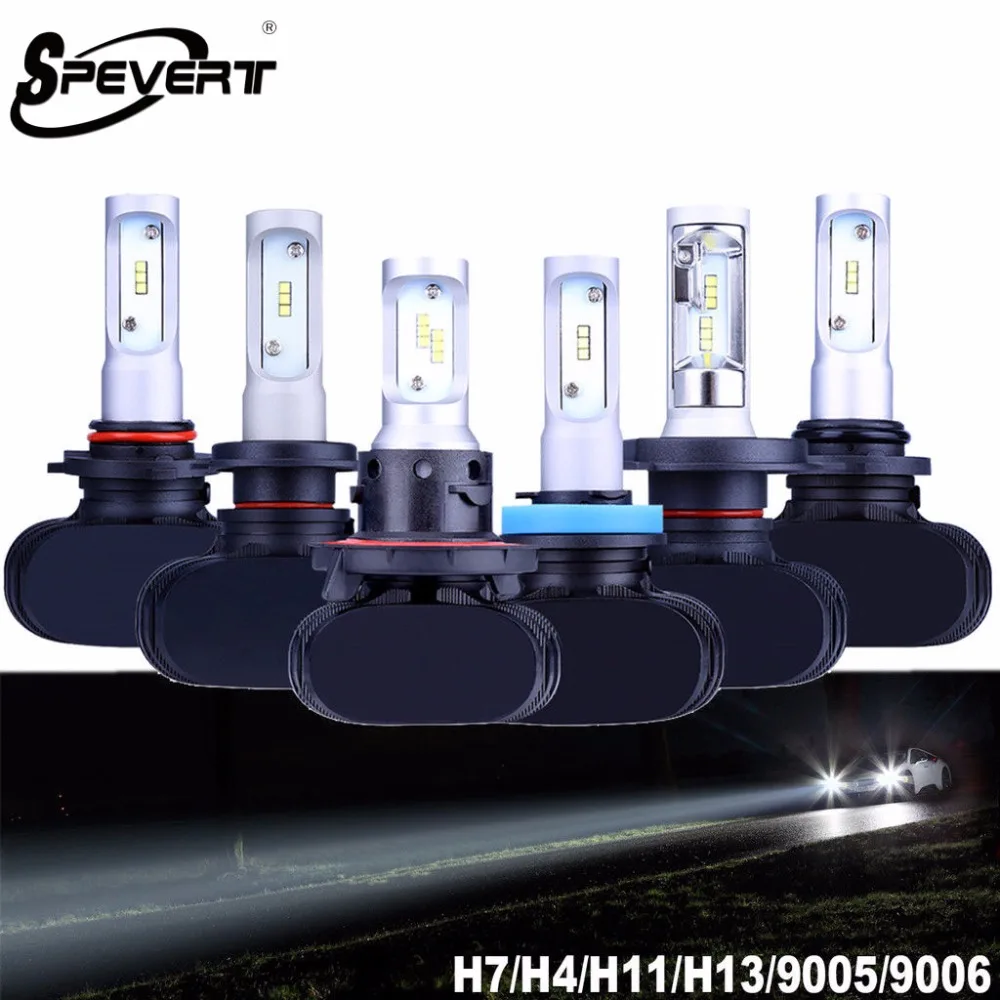 Автомобильные светодиодные фары speedent H7 H4 H13 9005/HB3 9006/HB4 автомобильные лампы 6500K CSP