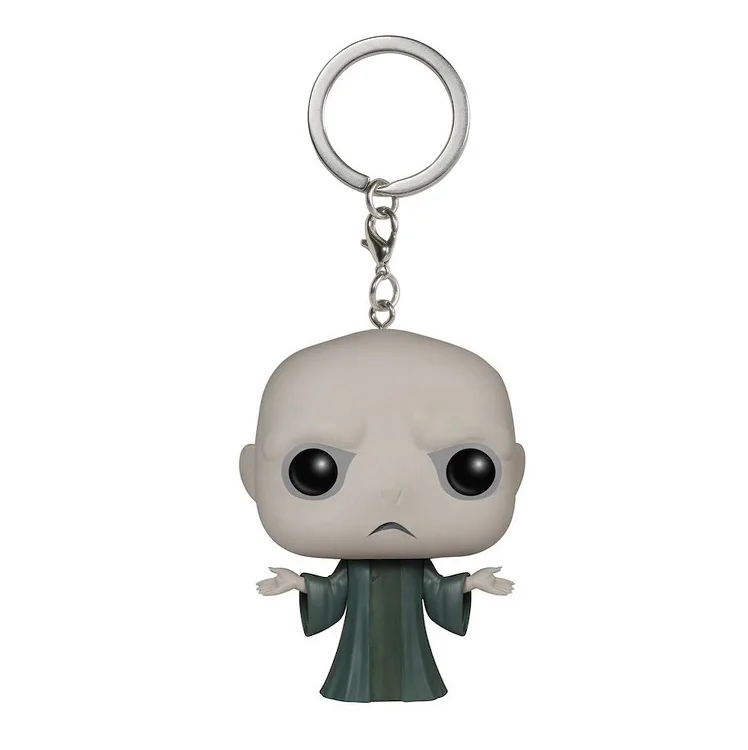 

Movie Harri Potter Lord Voldemort Action Toy Figures Doll With Retail Box PVC Pocket Keychain Toy Car Bag Key Ring Chain