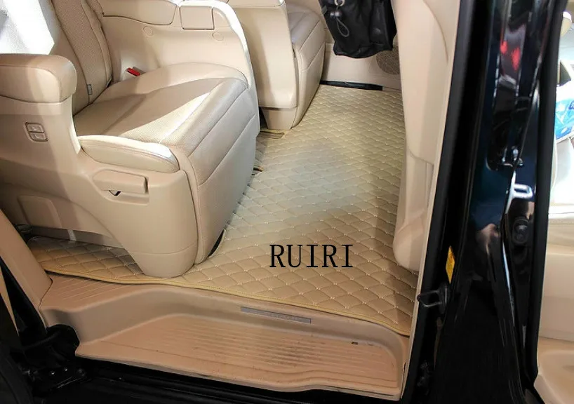 Специальные автомобильные коврики+ коврик для багажника для правого привода Toyota Alphard 7 мест-2002 водонепроницаемые ковры