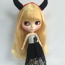 Обнаженная кукла blyth, смешанные светлые волосы Модная Кукла, фабричная кукла подходит для DIY Изменить игрушка BJD для девочек