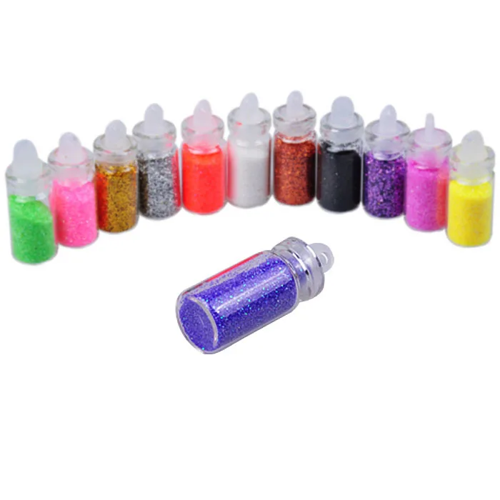 

Biutee 12 Colors Dust Glitter Sparkle Nail Tip Decorations Nail Art Power Set