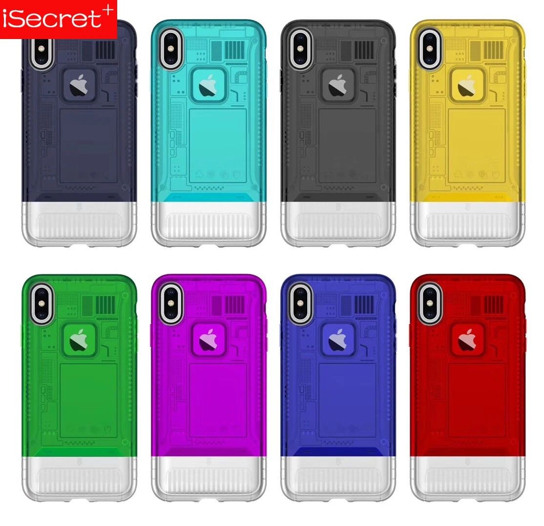 iSecret Clear TPU Case Aurora Cover For iPhone XS Max XR X 5 5S 6 6S 7 8 Plus Phone Cases Three in One Coque Soft Capa |