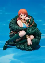 J топленое масло Аниме One Piece 20th Юбилей Nami Сексуальная ПВХ фигурку Коллекционная модель дети Игрушечные лошадки куклы 8 см Brinquedos подарок