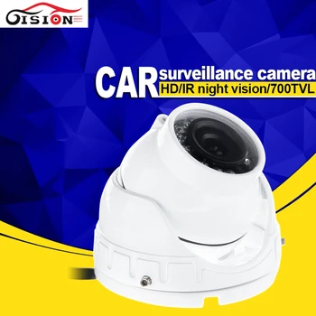 

White Mini Indoor Taxi Camera Metal Inside CCD Backup Night Vision Camera For Surveillance Security 4 Pin AV BNC Interface