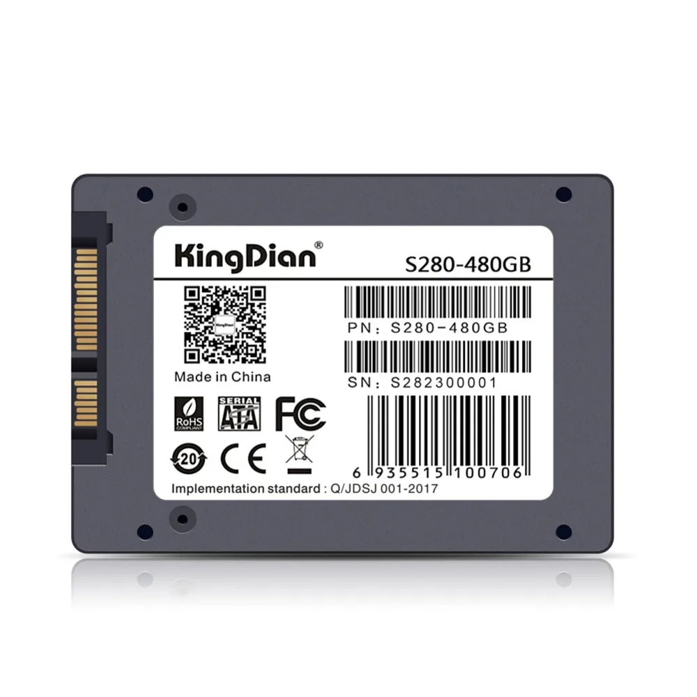 KingDian высокая производительность 563,3/379,6 МБ/с. MB/S SATA3 жесткий диск твердотельный диск S280 480 ГБ 512 ГБ SSD
