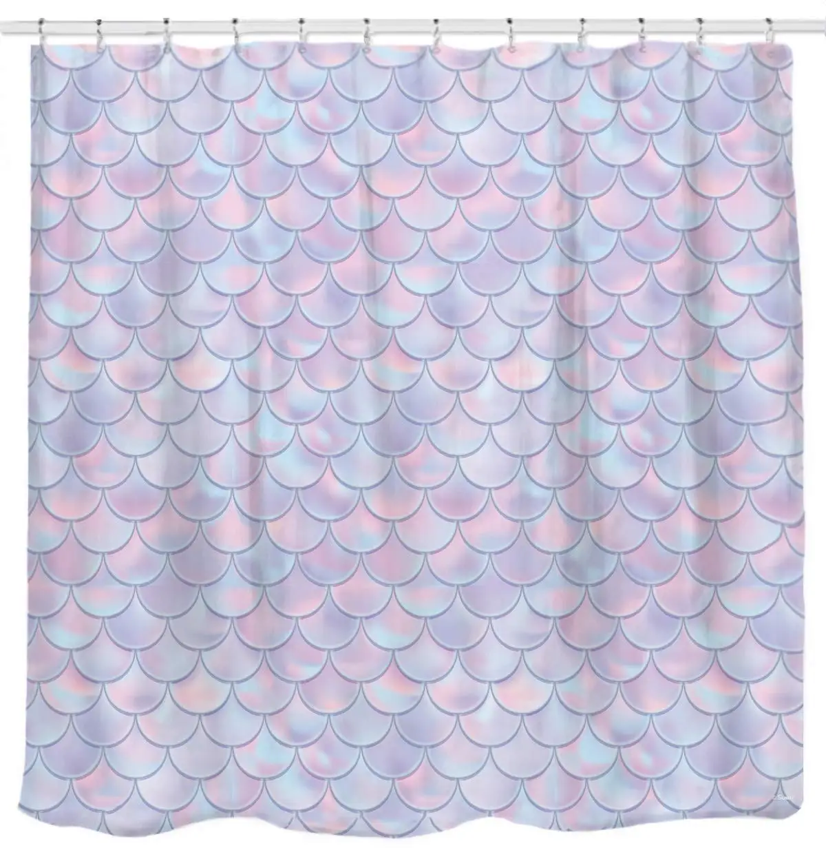 Us 18 86 30 Off 3d Mermaid Scales Shower Curtain Lilac Purple Pink Blue Ocean Theme Bathroom For Girls Bedroom Wall Decortation In Shower Curtains
