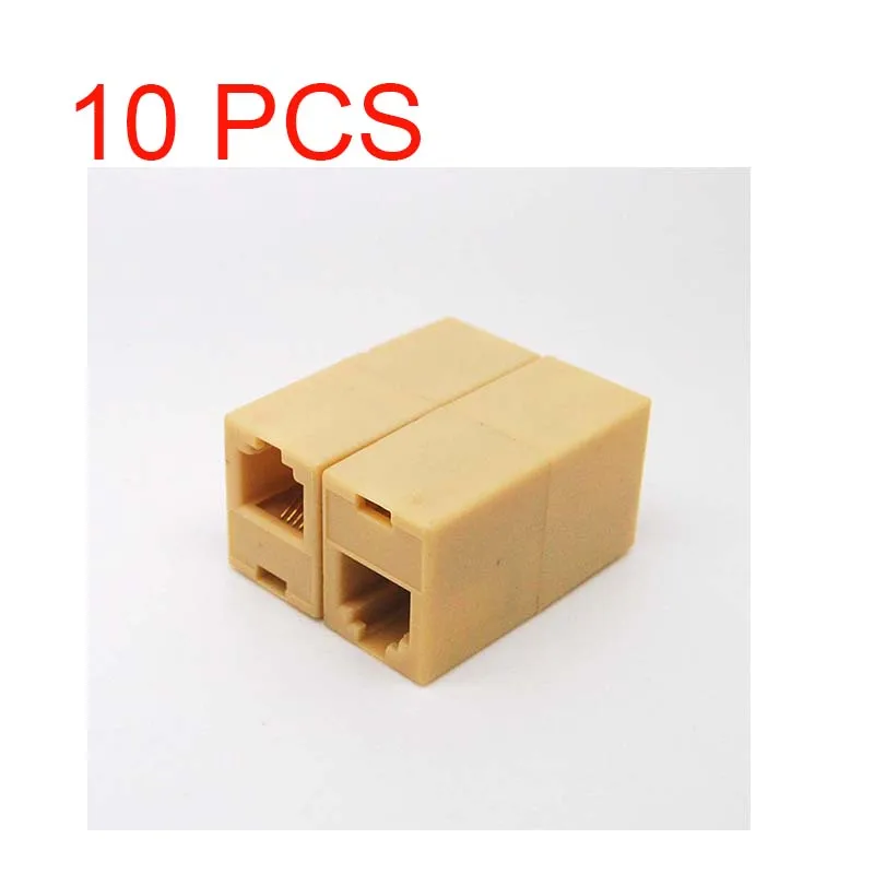 10 قطعة RJ-11 الهاتف خط كابل المقرنة مقبس توصيل محول ad01