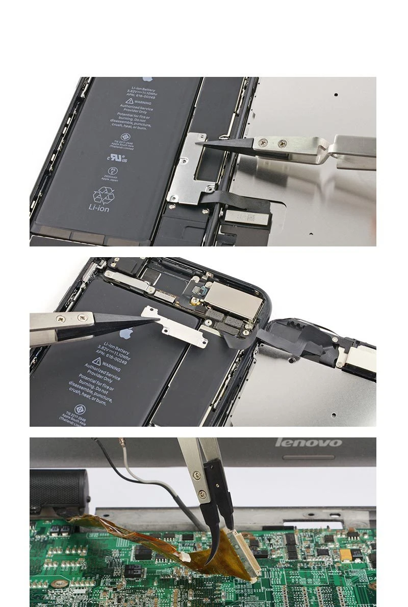 1 шт. JM-T10-12 Антистатический пинцет для ремонта телефона из нержавеющей стали электронный длинный острый наконечник пинцет изогнутый наконечник пинцет