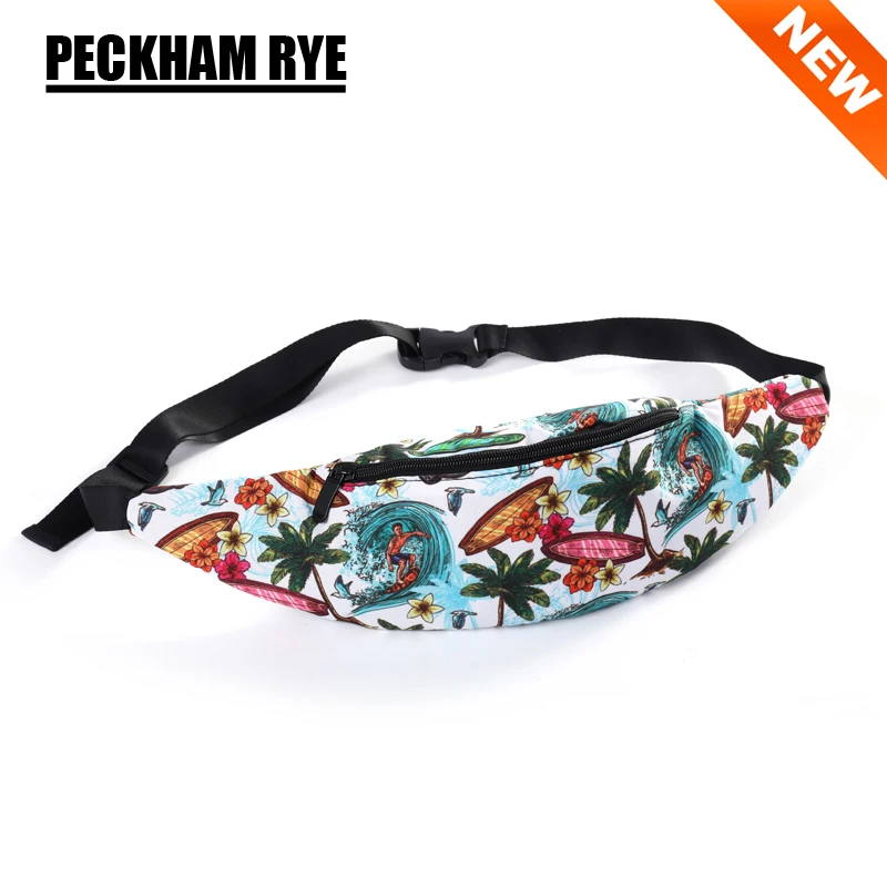 

NEW ARRIVAL summer Unisex 7 Styles 3D Print Women's Waist Bag Men Multi-functional Pockets Belt Bag fanny Packs Pouch Bag