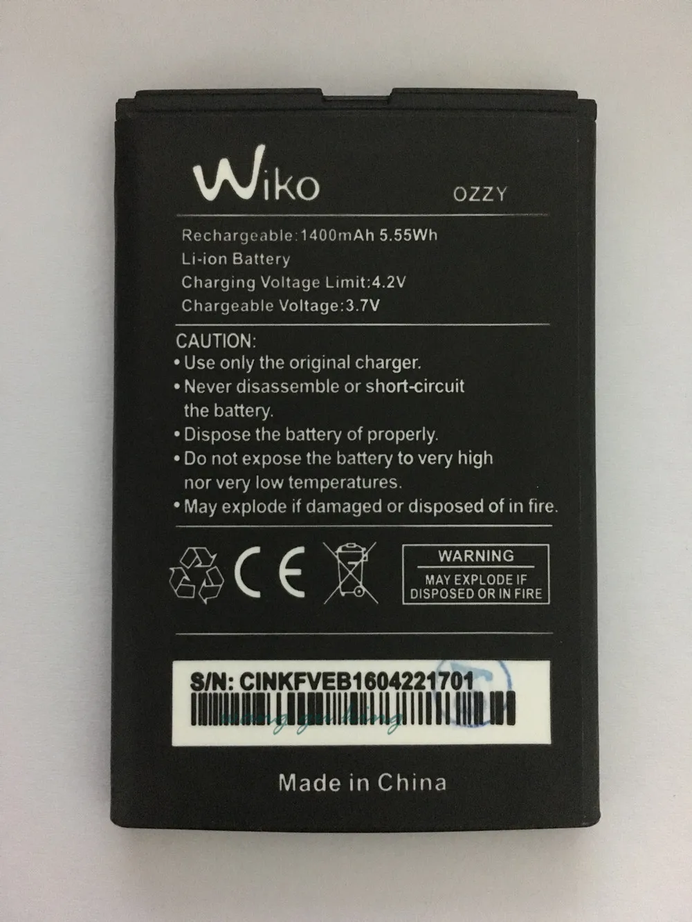 100% новый запасной аккумулятор 1400mAh для смартфона Wiko ozzy + номер отслеживания в
